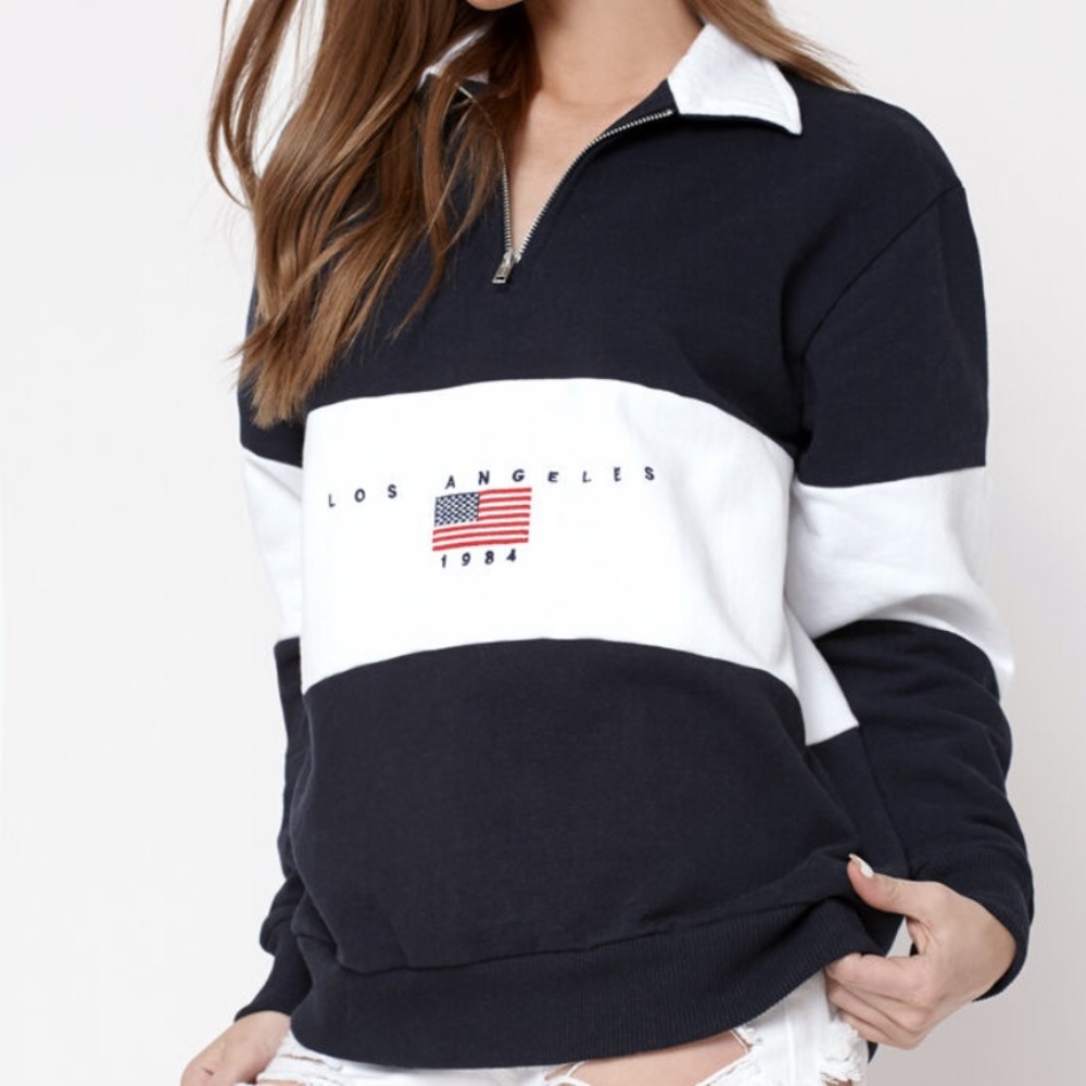 brandy melville quarter zip